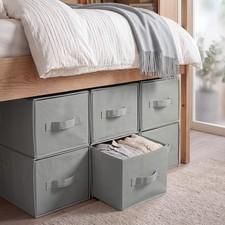 6 Pack Large Dorm Stackable Drawers Dorm Essential Under Bed Storage Collapsi...